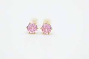 Colourful Studs Earrings with CZ - Miora