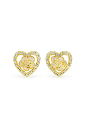 Heart Flower Earrings - Miora