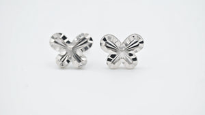 Rhodium Butterfly Earrings - Miora