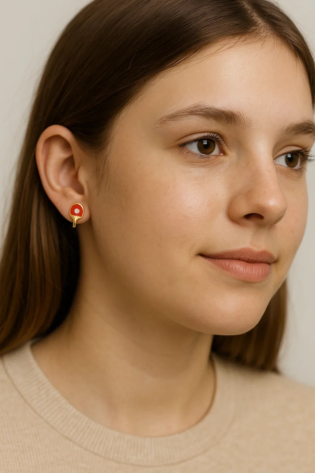 Table Tennis Paddle Stud Earrings - Miora