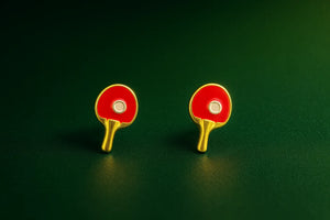 Table Tennis Paddle Stud Earrings - Miora