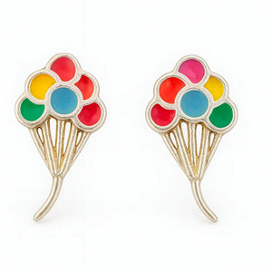 Rainbow Earrings Silver Earrings - Miora