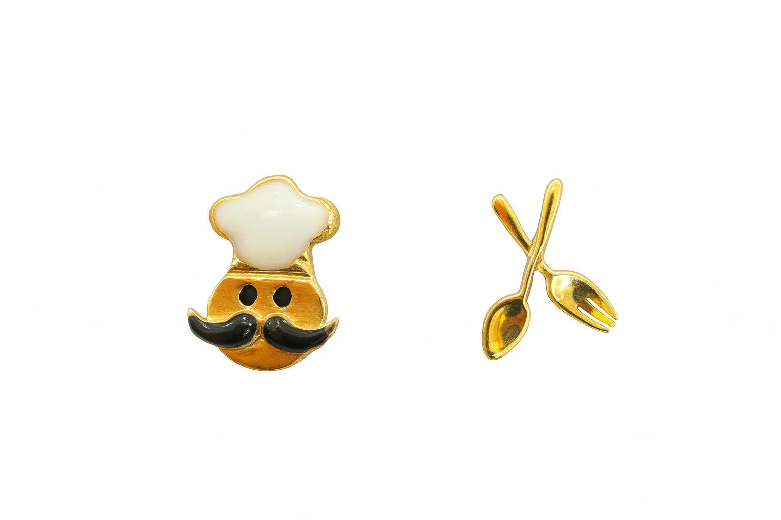 Chef & Cutlery Mismatched Stud Earrings - Miora