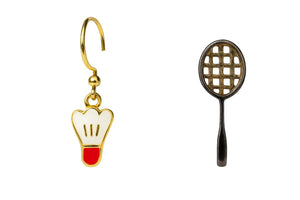 Mismatched Badminton Stud Earrings - Miora