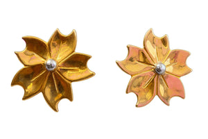 Floral Stud Earrings| Gold Plated - Miora