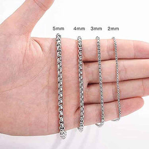Round Box Chain | Sturdy & Polished Design for Everyday Wear