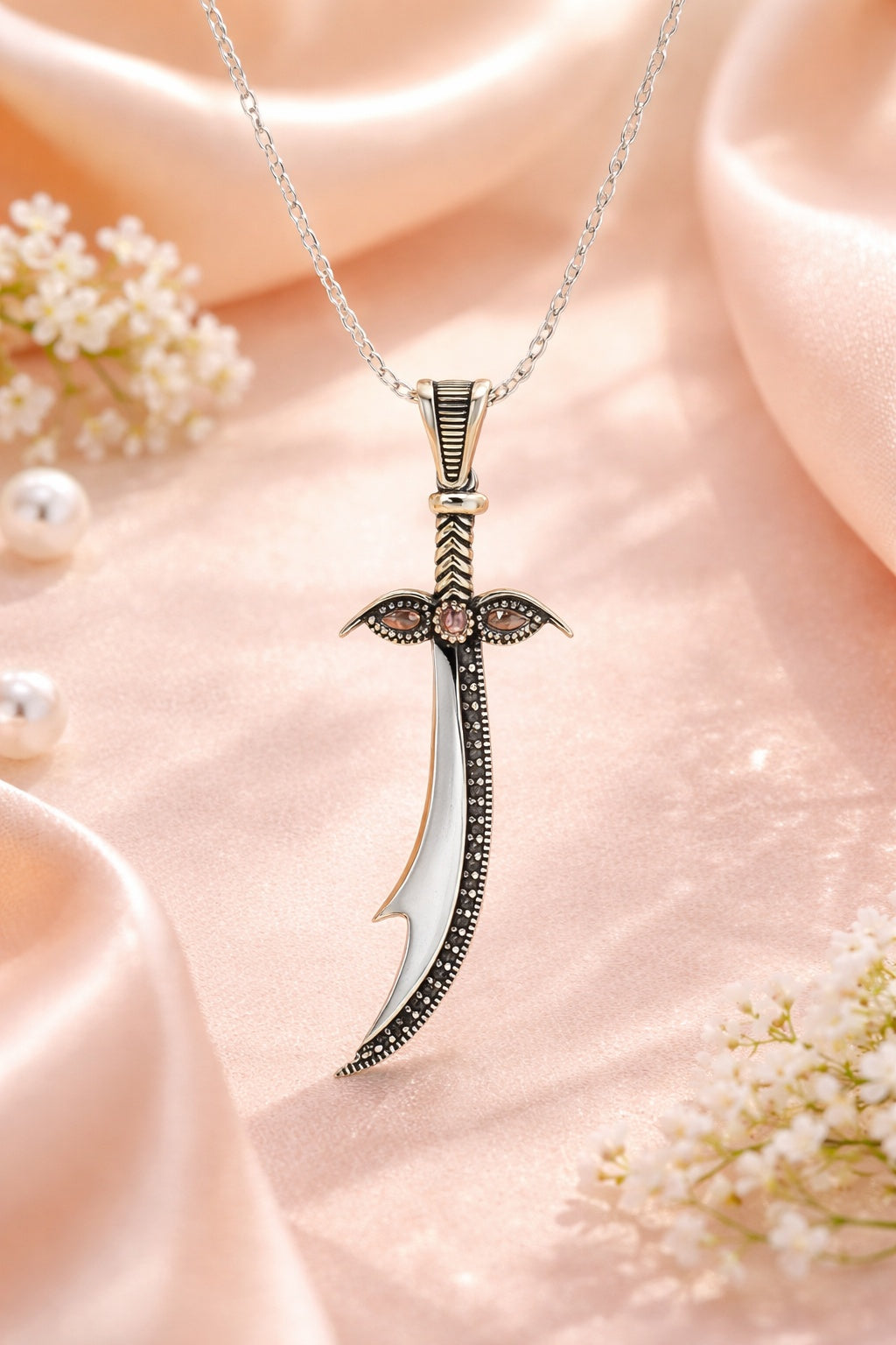 Sword-Valor Zirconia Pendant