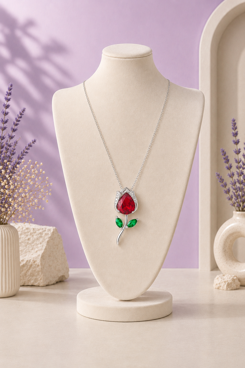 Red Rose Necklace