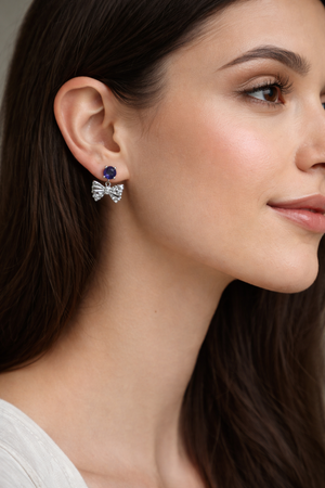 Bow Stone Earring - Miora