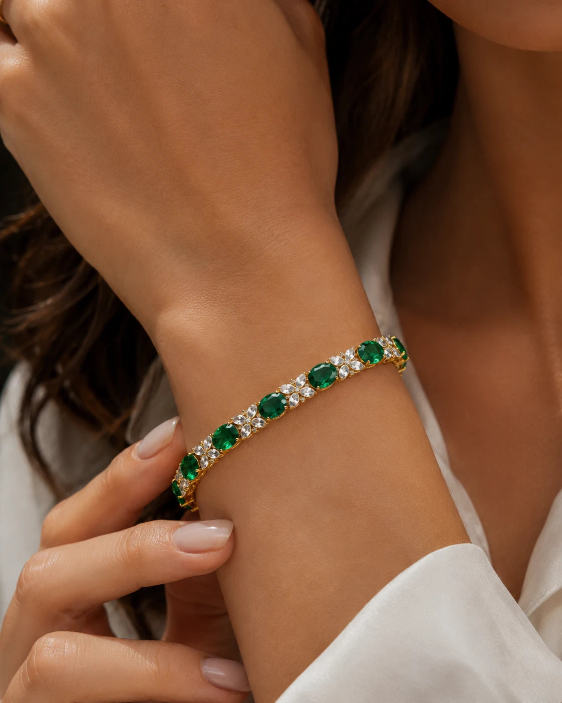 Emerald Tennis Bracelet