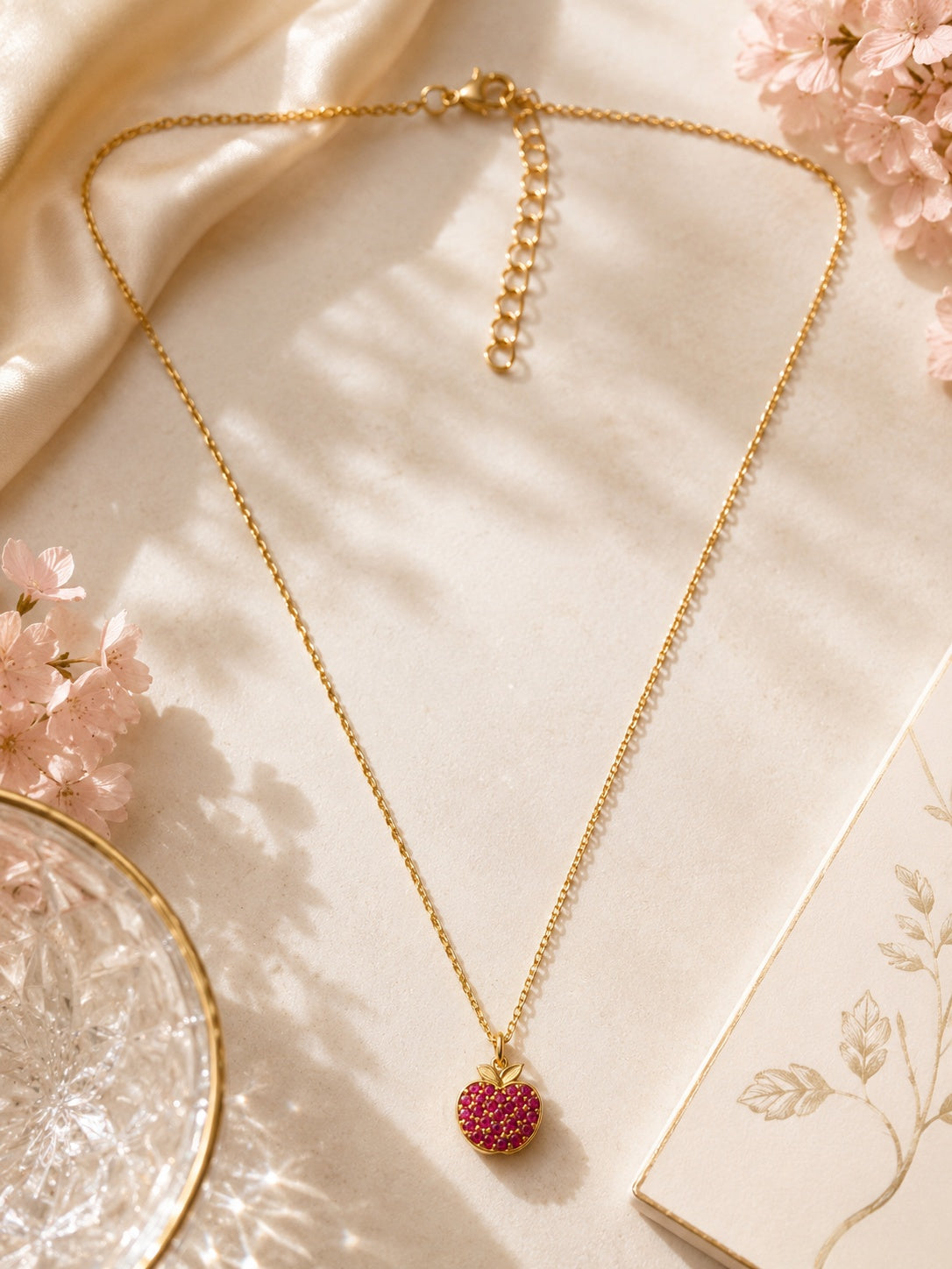 Vermeil Apple Necklace