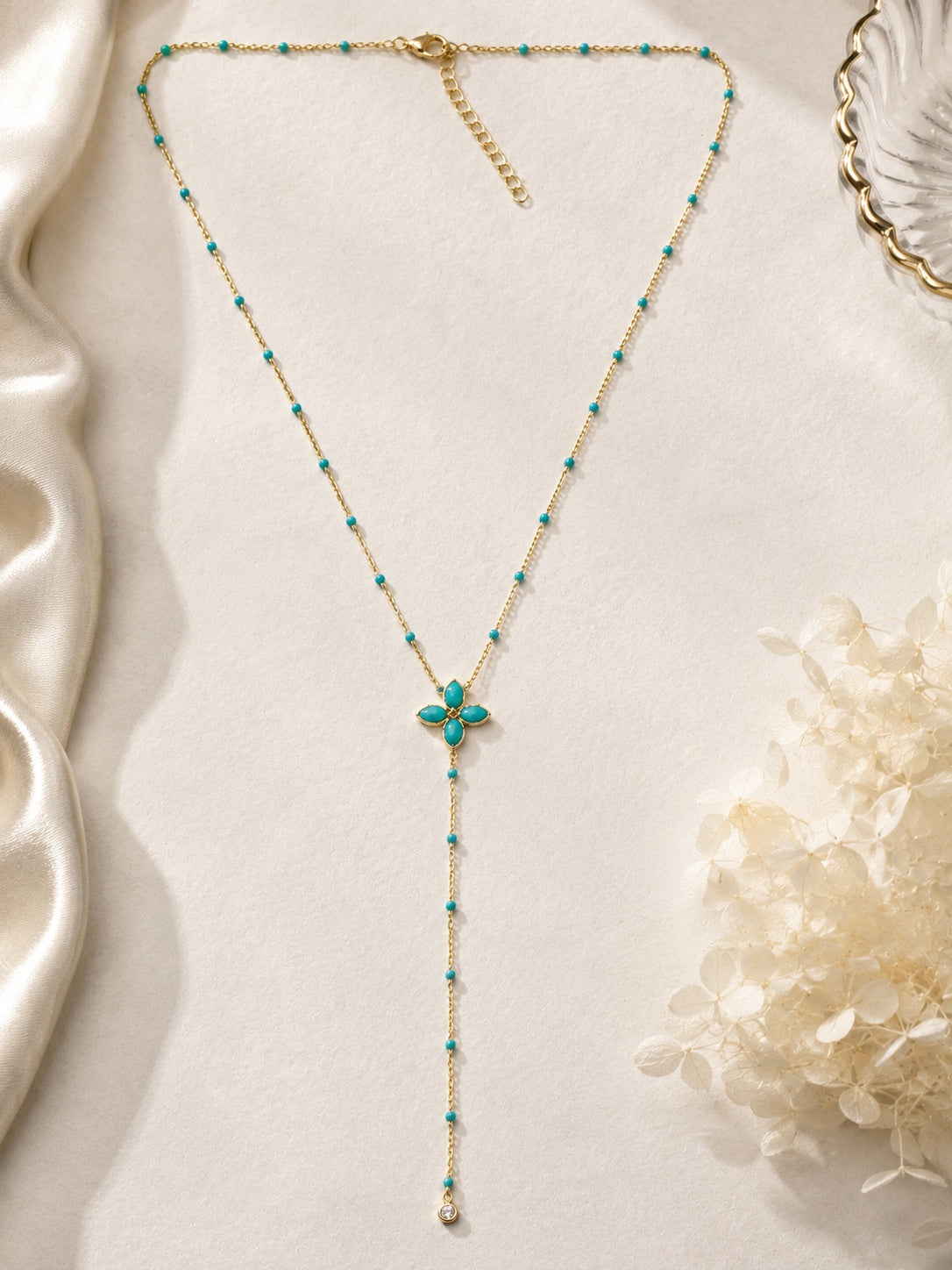 Beaded Floral Necklace