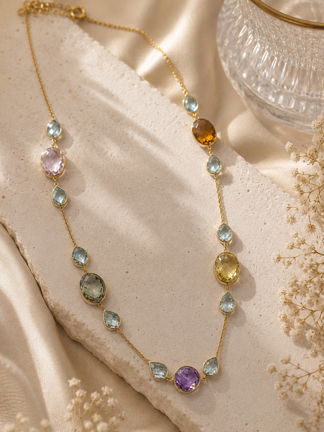 Amethyst, Harmony Gemstone Necklace