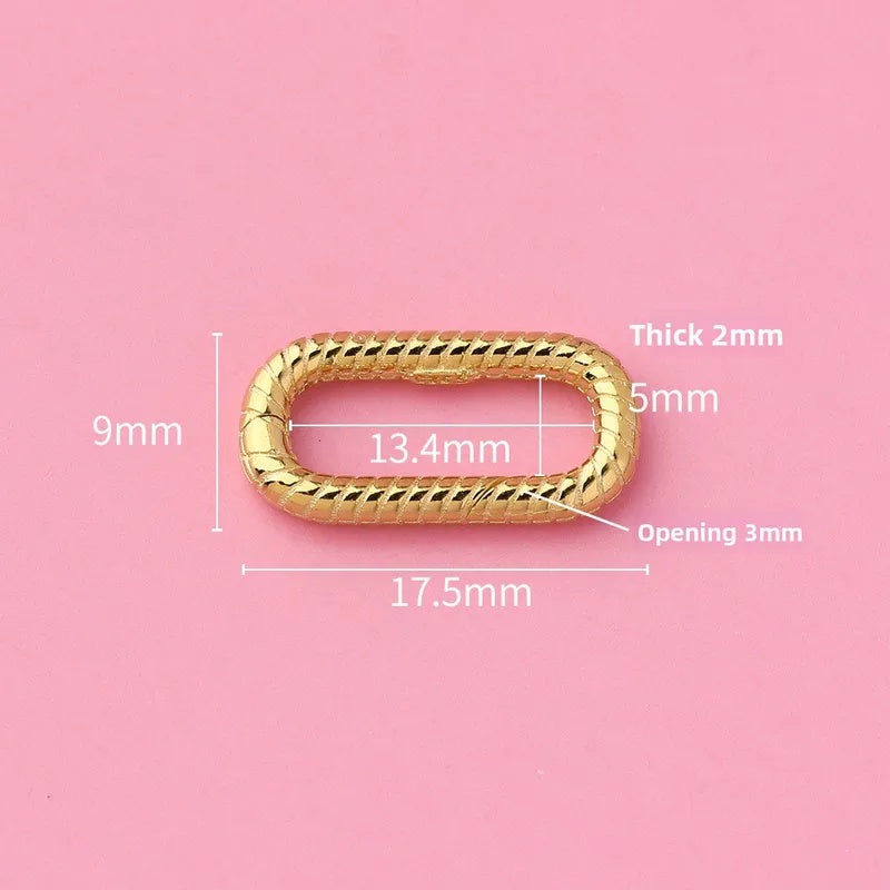 Oval Striped Connector