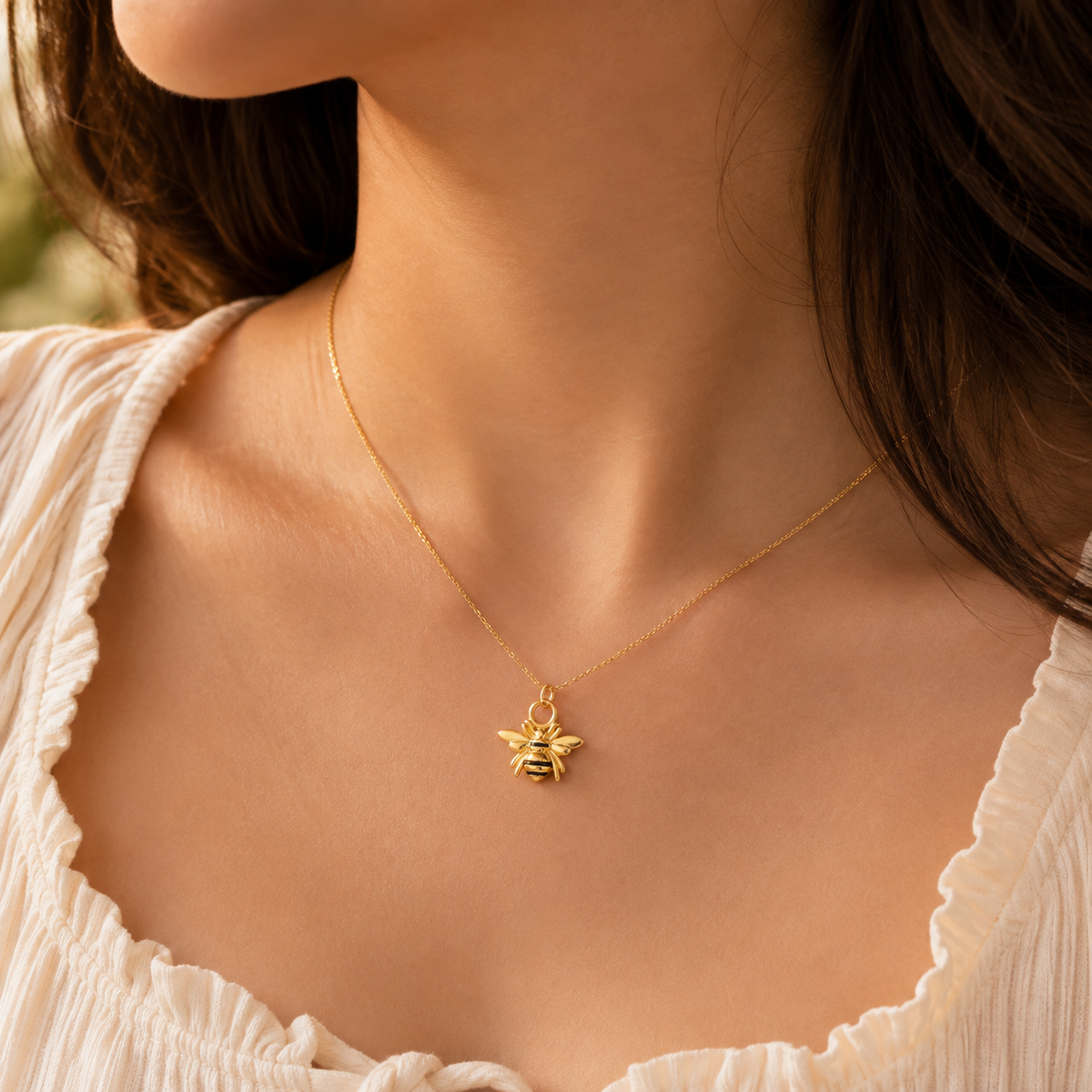 Golden Bee Charm