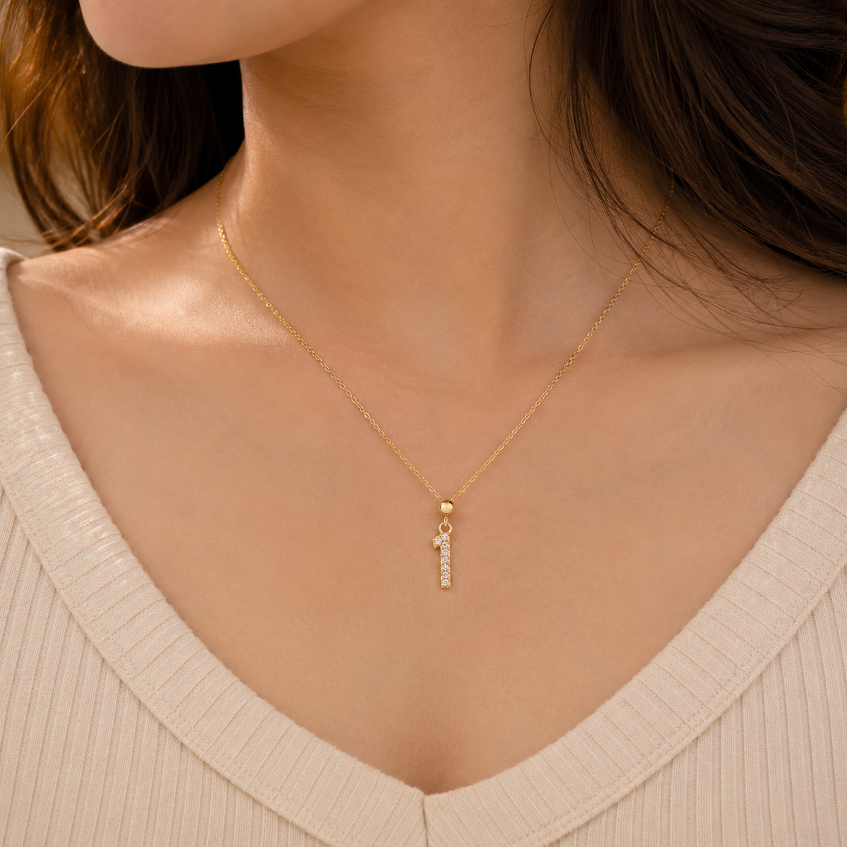 One Zirconia Charm