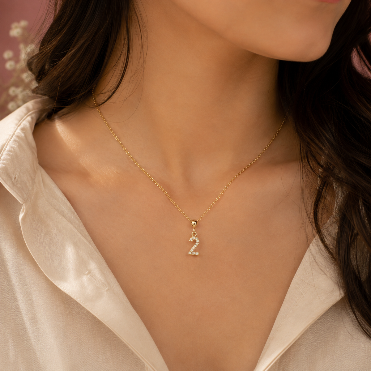 Two Zirconia Charm