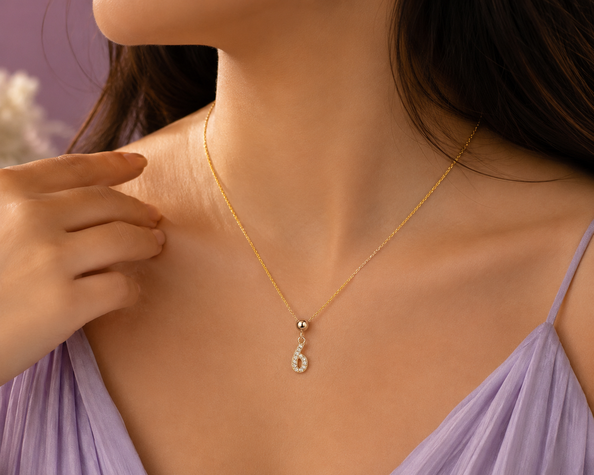 Six Zirconia Charm