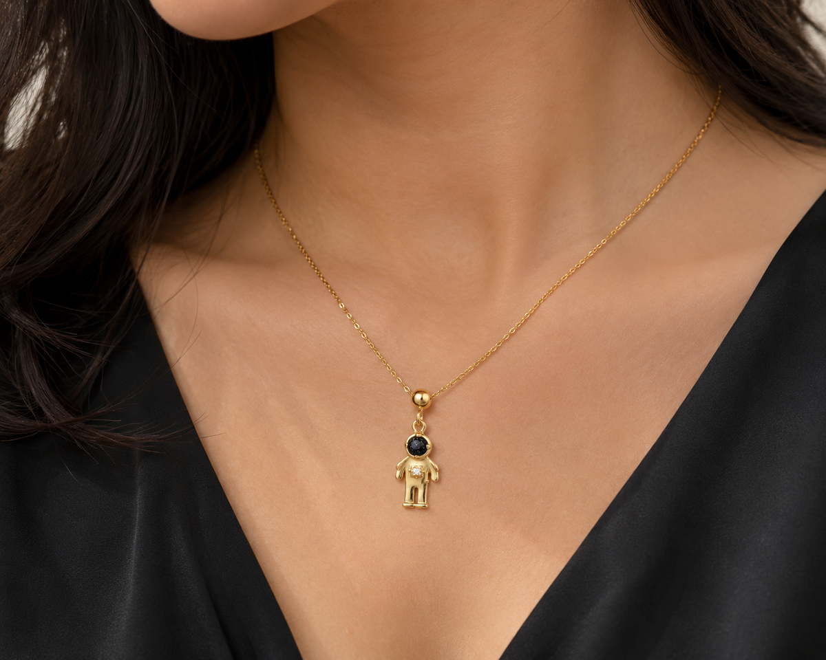Blackstone-Key Zirconia Charm