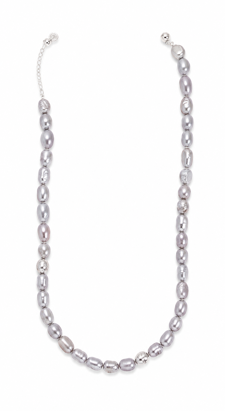 Grey Baroque Pearl Necklace