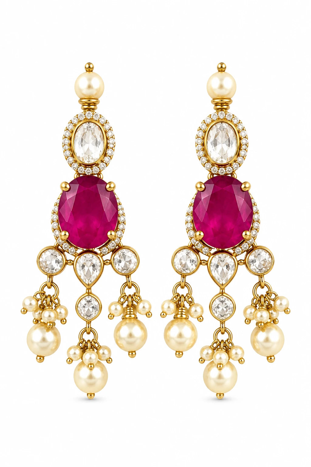 Ruby Polki Earrings
