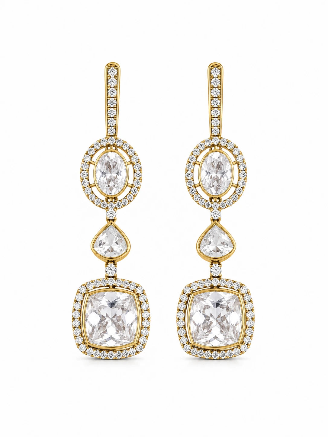 Polki Cascade Earrings