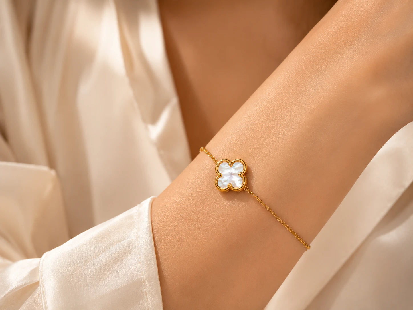 White Clover Bracelet