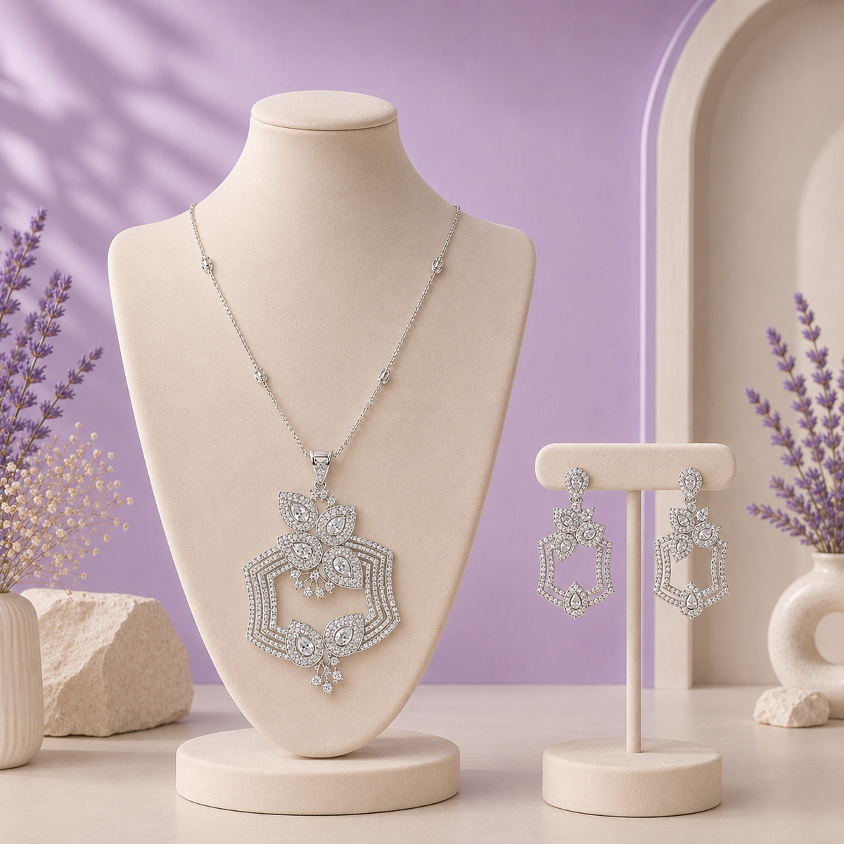 Royal Cascade Necklace Set