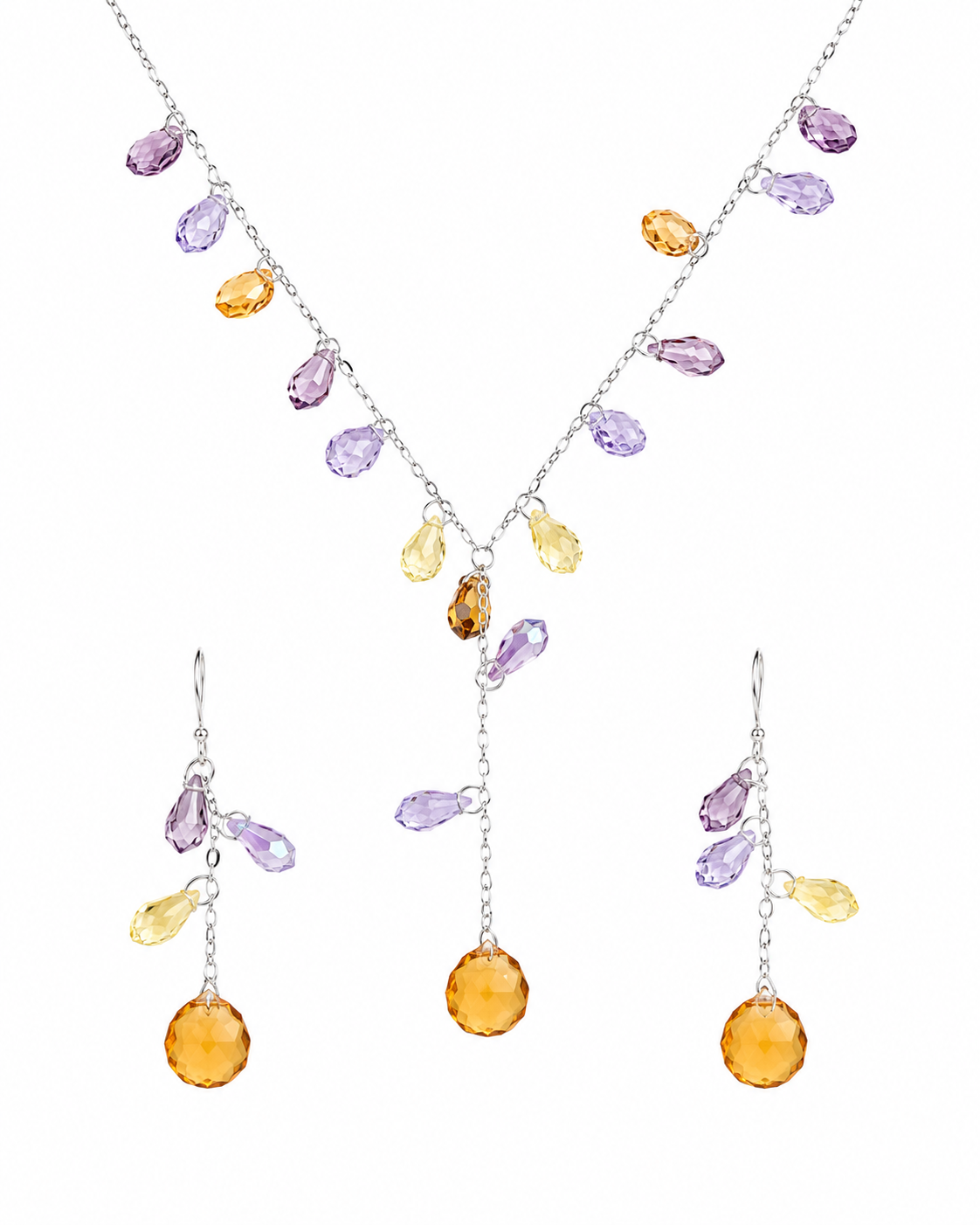 Purple Swaroski Set