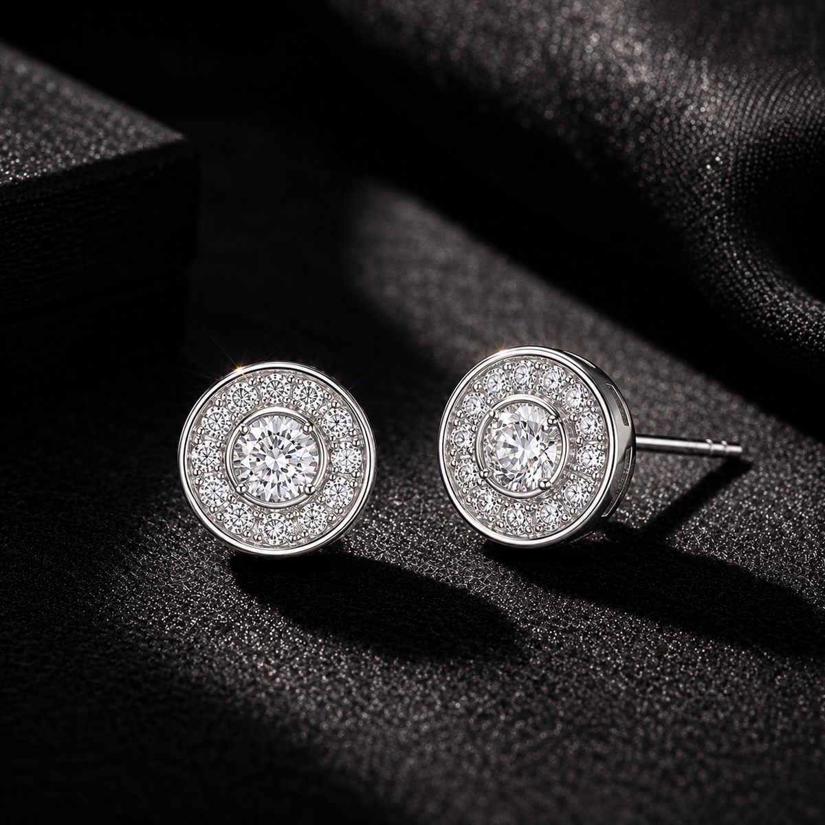 Titan Moissanite Studs