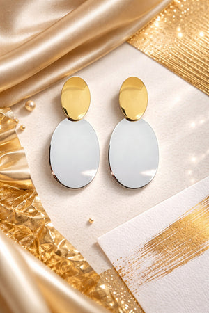 Oval Hanging Earrings - Miora