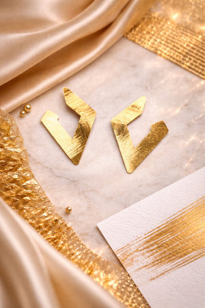 Geometric V Earrings - Miora
