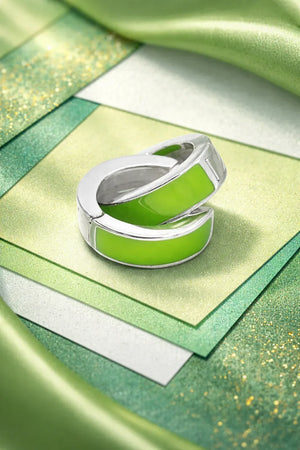 Green Enamel Baali Earring - Miora