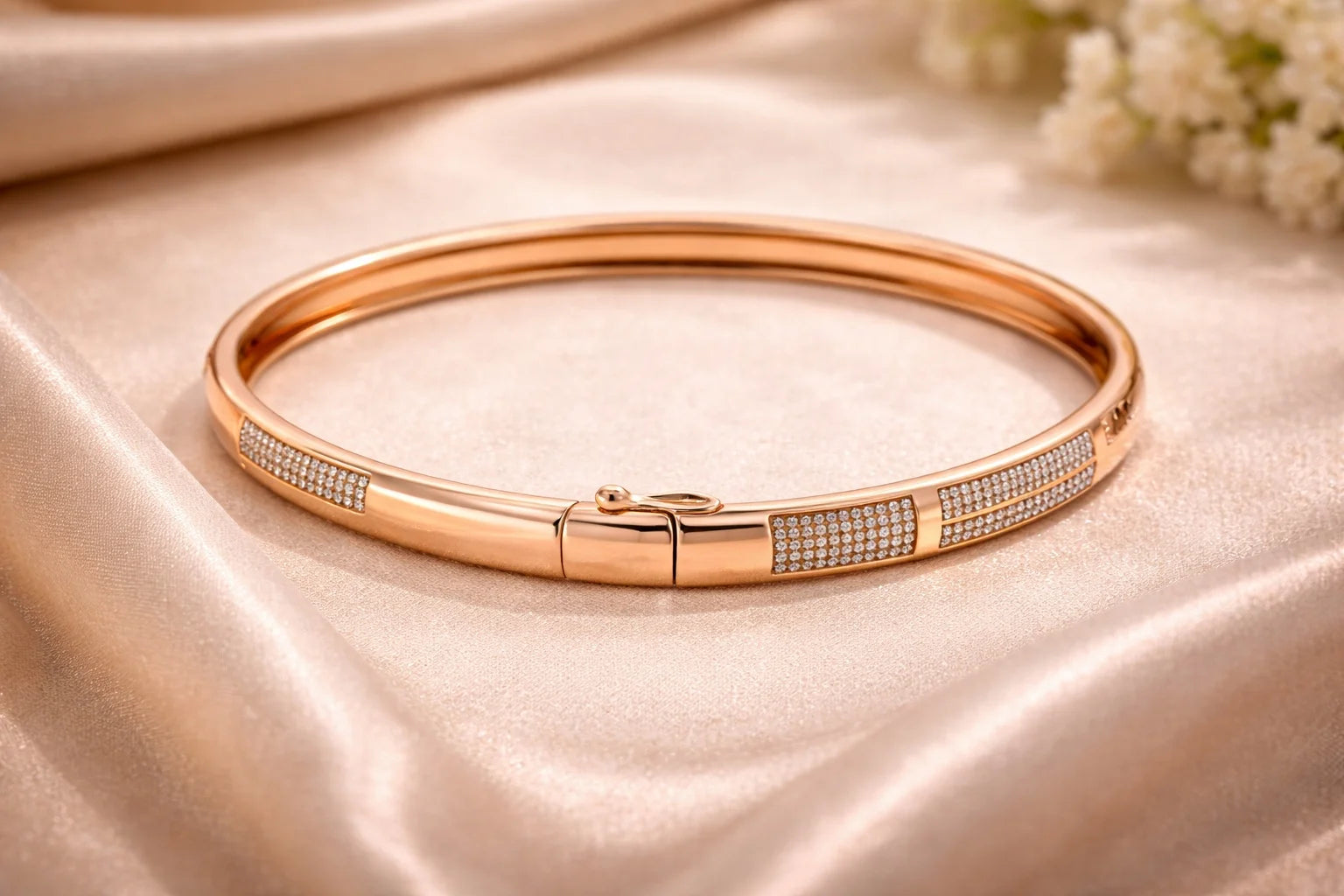 Rose Gold Plated Bangle Bracelet