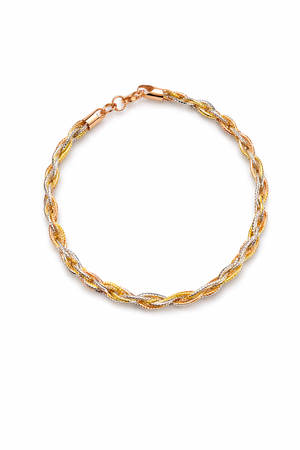 Two-Tone Twisted Chain Bracelet - Miora