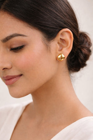 Italian Button Earrings - Miora