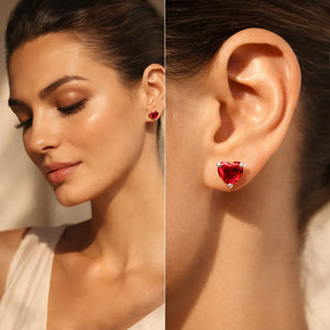 Ruby Stud Earrings - Miora