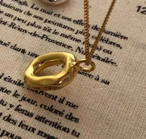 Abstract Organic Pendant Necklace