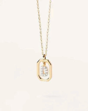 Initial Alphabet Pendant Necklace | A-Z Letters | Gold Plated