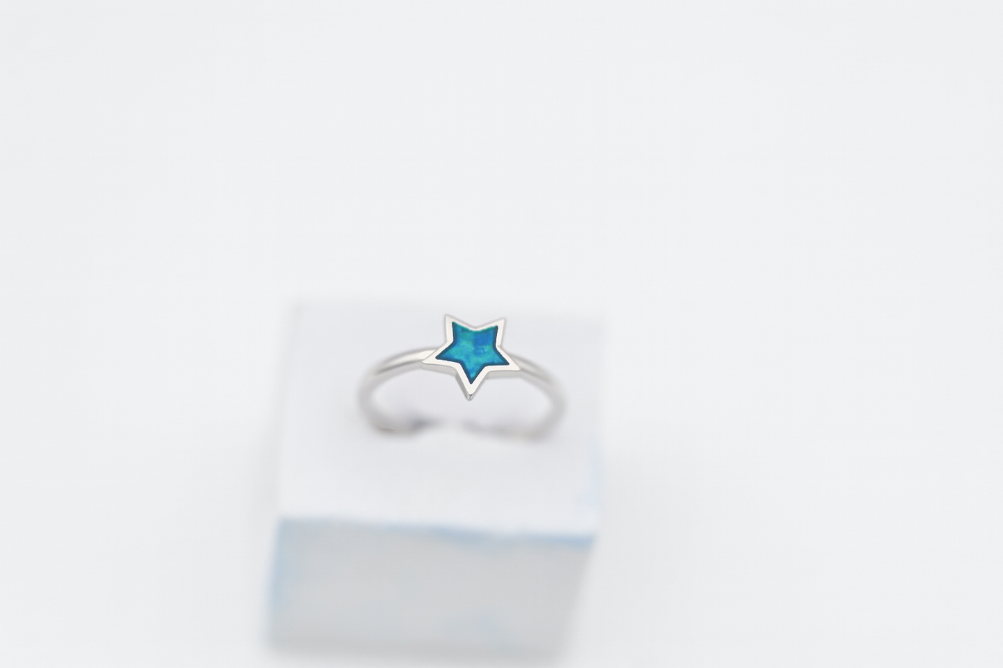 Blue Star Ring | Enamel Design