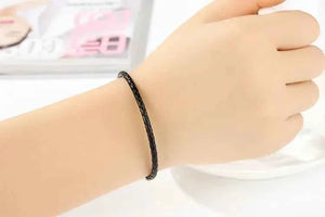 Minimal Leather Wrap Bracelet