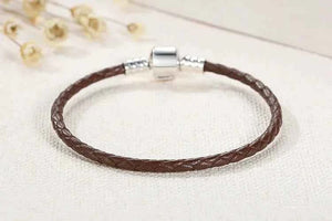 Minimal Leather Wrap Bracelet