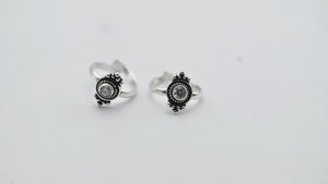 Antique Beaded Adjustable Toe Rings - Miora