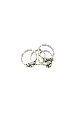 Womens Twisted Rope Adjustable Toe Rings - Miora