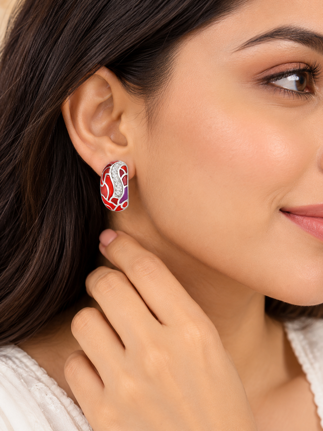 Enamel-Mosaic Zirconia Hoops