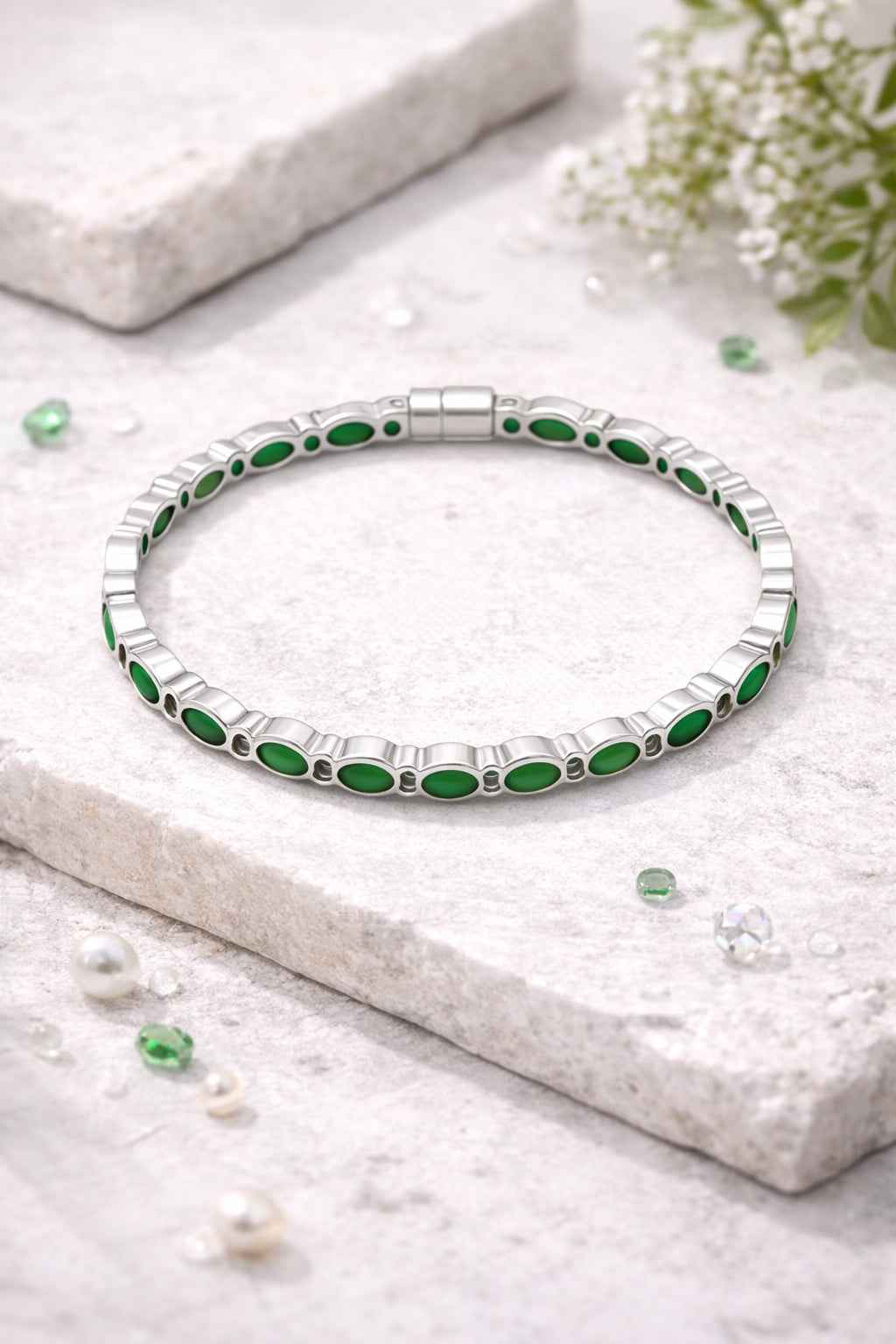 Marquise Stone Bangle