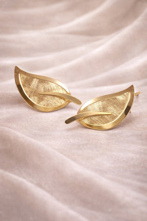 Textured Silver hanging earrings - Miora