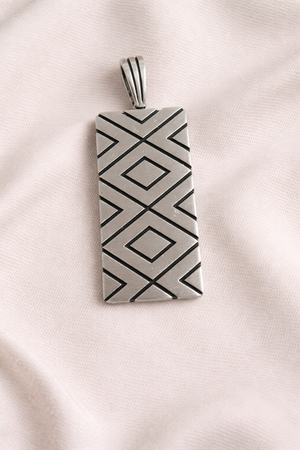 Geometric Engraved Pendant - Miora