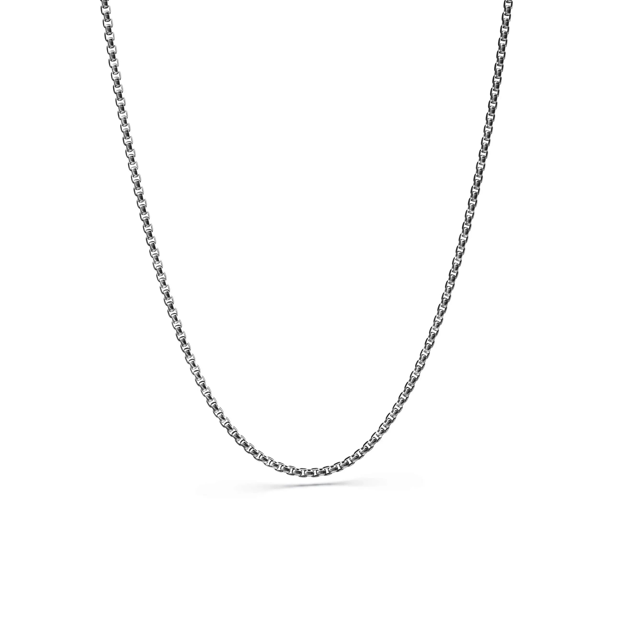Round Box Chain | Sturdy & Polished Design for Everyday Wear - Miora