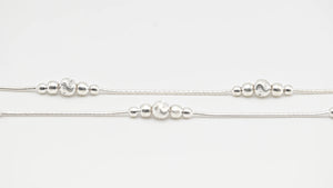 MIORA 925 Sterling Silver Bindiya Beaded Anklet - image 3